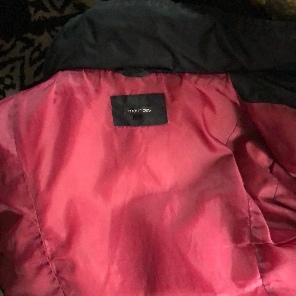 Maurices Black and Pink Jacket